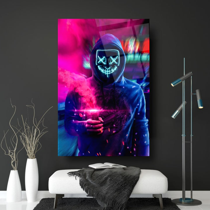Neon Maske Cam Tablo