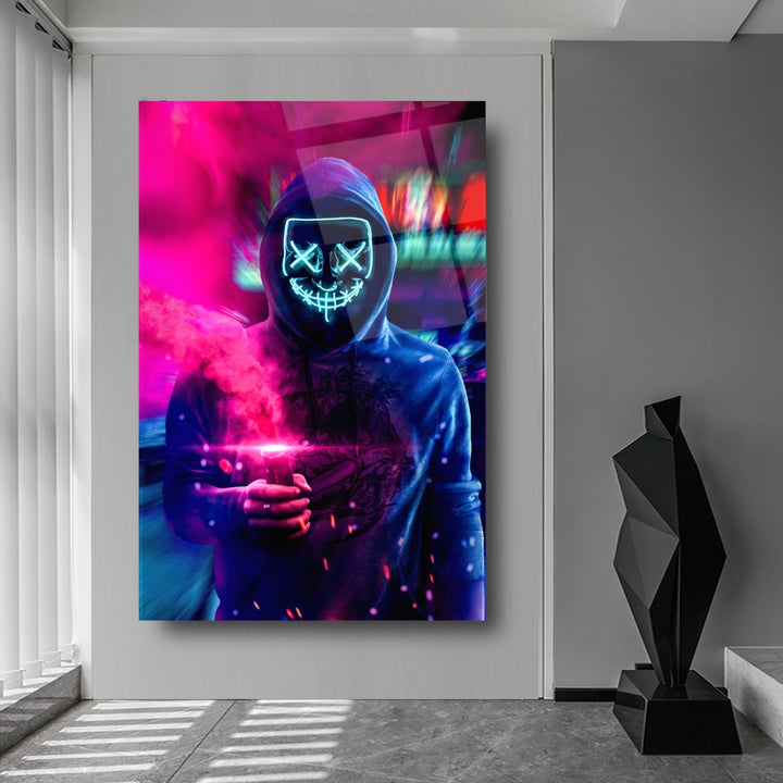 Neon Maske Cam Tablo