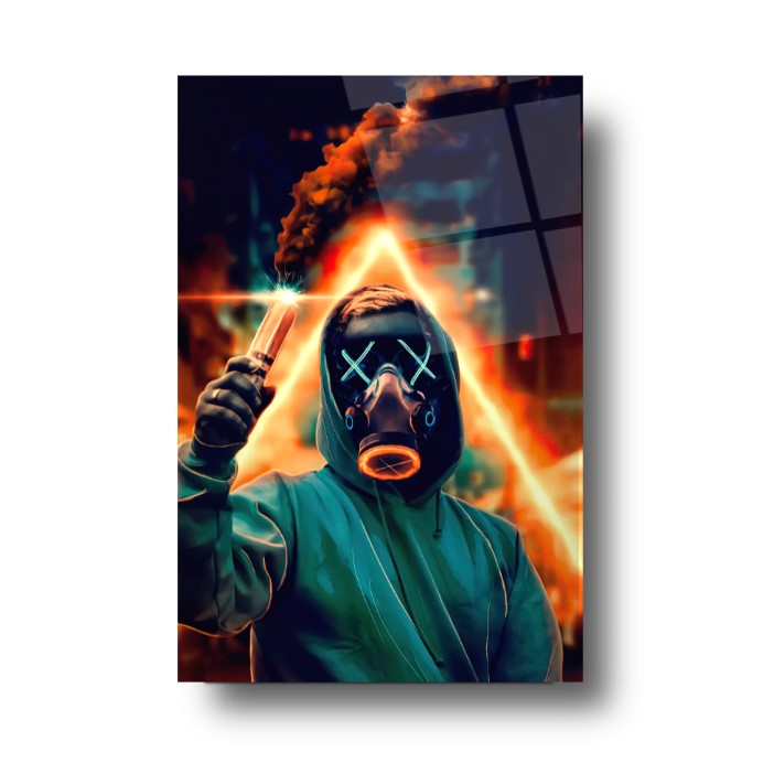 Neon Maske Cam Tablo