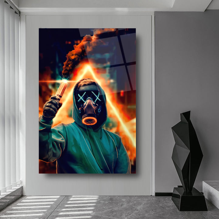 Neon Maske Cam Tablo