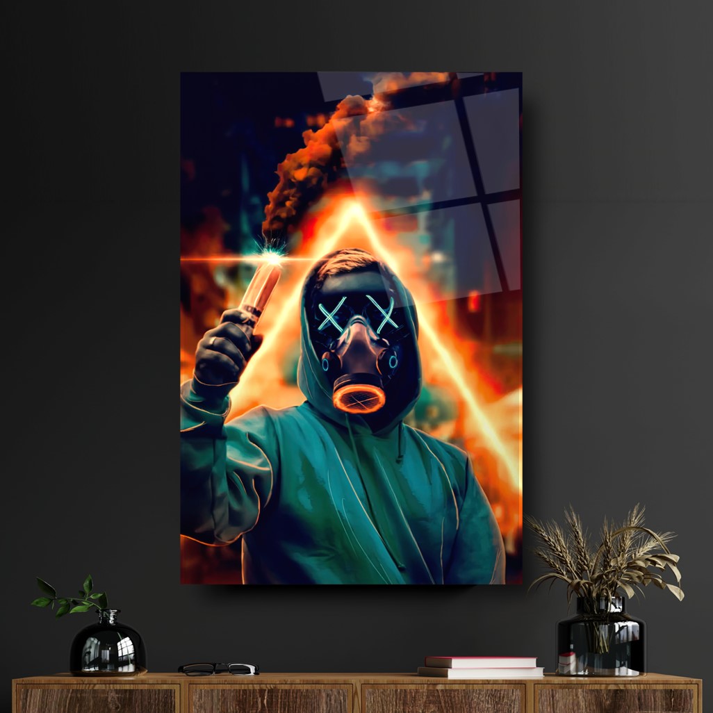Neon Maske Cam Tablo