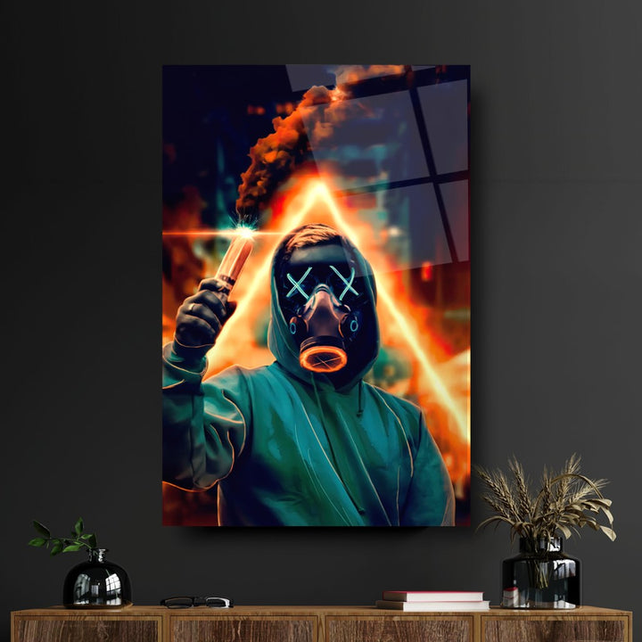 Neon Maske Cam Tablo