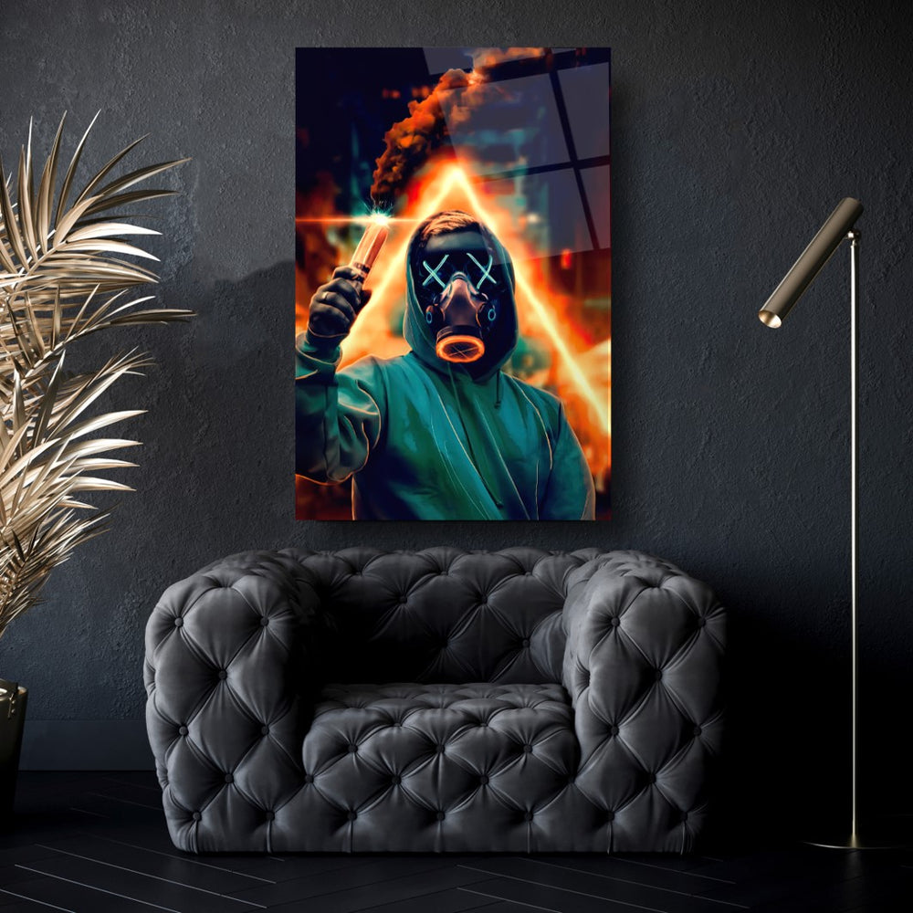 Neon Maske Cam Tablo