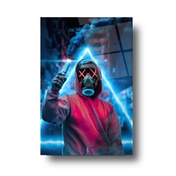 Neon Maske Cam Tablo