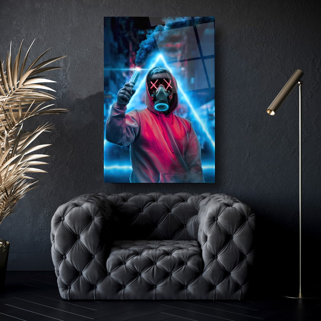 Neon Maske Cam Tablo