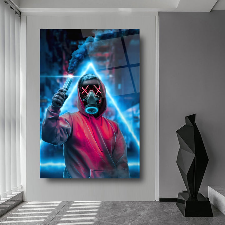 Neon Maske Cam Tablo