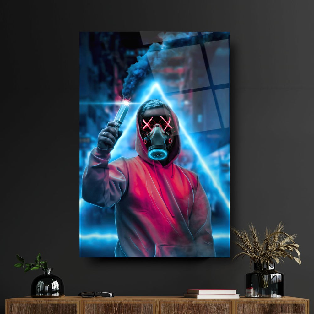 Neon Maske Cam Tablo