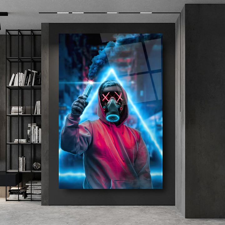 Neon Maske Cam Tablo