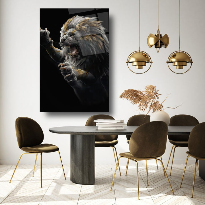 Aslan Cam Tablo