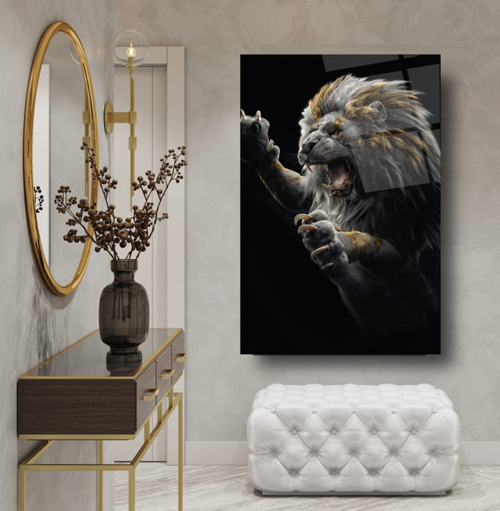 Aslan Cam Tablo