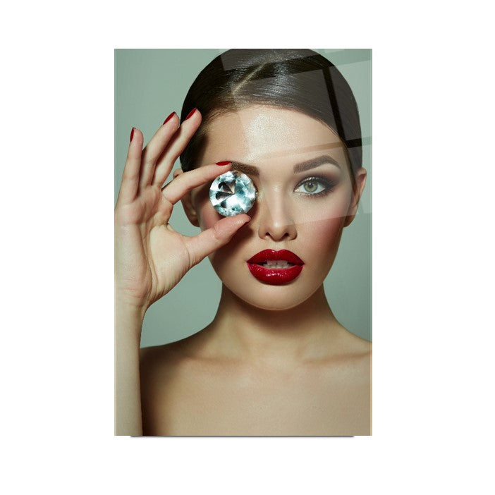 Kadın Model Cam Tablo