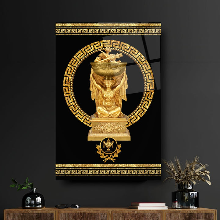 Antik Gold Cam Tablo