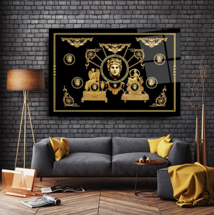 Gold Desenler Cam Tablo