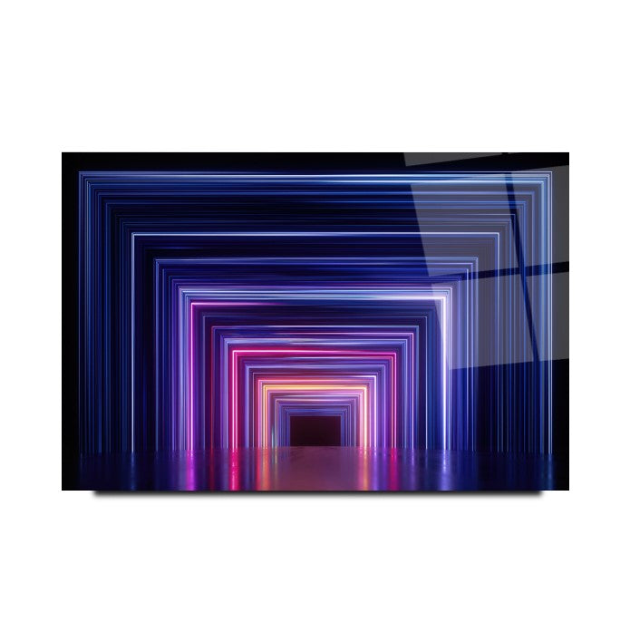 Neon Koridor Cam Tablo