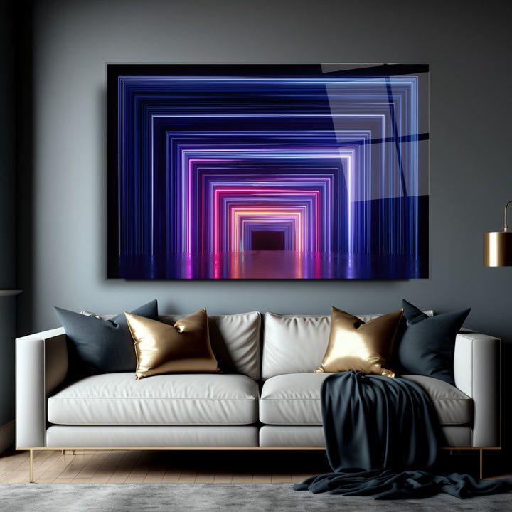 Neon Koridor Cam Tablo