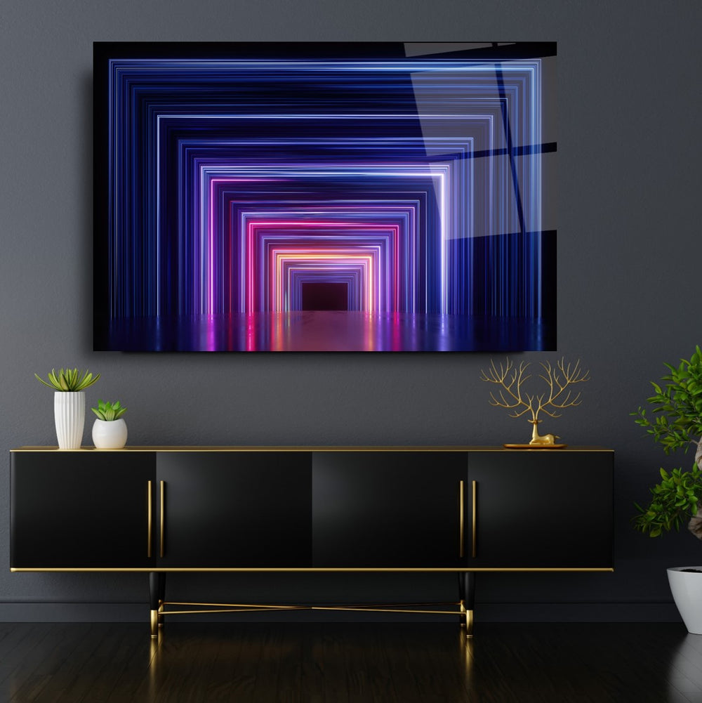 Neon Koridor Cam Tablo