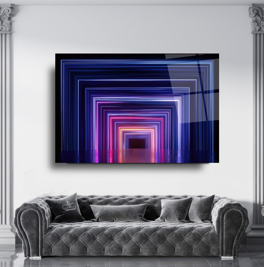 Neon Koridor Cam Tablo