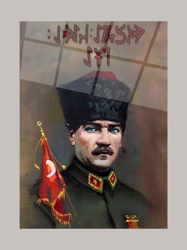 Atatürk Cam Tablo -Atatürk-10