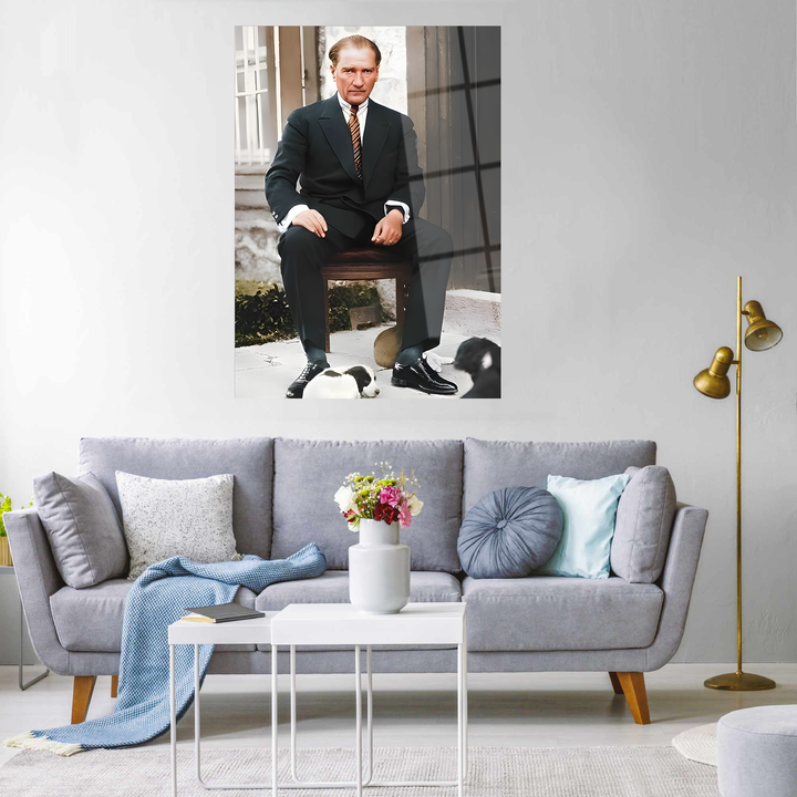 Atatürk Cam Tablo -Atatürk-4