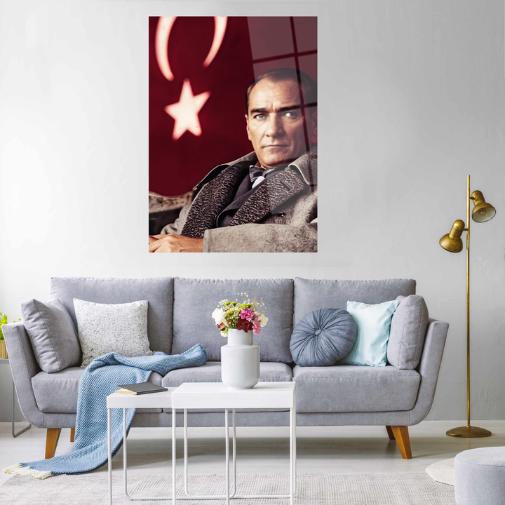 Atatürk Cam Tablo -Atatürk-15