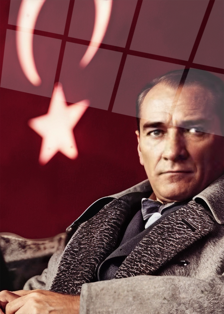 Atatürk Cam Tablo -Atatürk-15