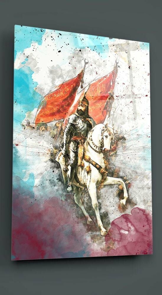 Fatih Sultan Mehmet İstanbul Kapılarında Cam Tablo
