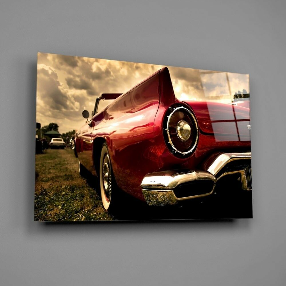 Kırmızı Chevrolet Cam Tablo