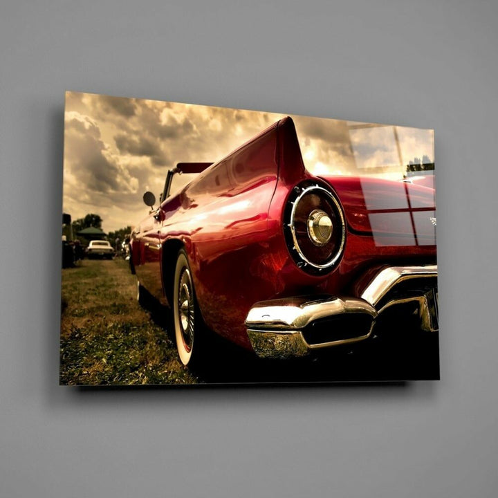 Kırmızı Chevrolet Cam Tablo