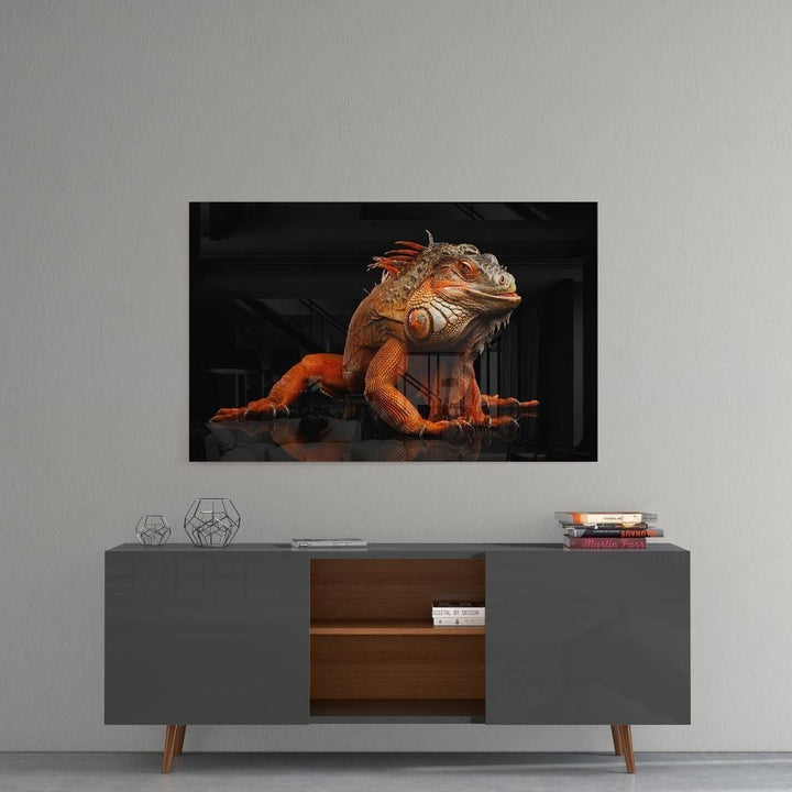 Komodo Ejderi Cam Tablo