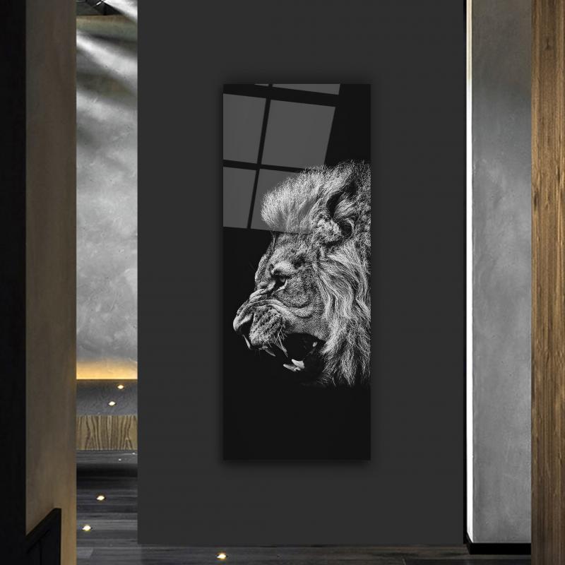 Aslan Tema Cam Tablo