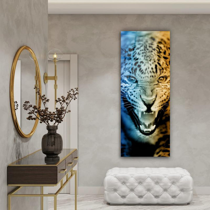 Leopar Panoramik Cam Tablo