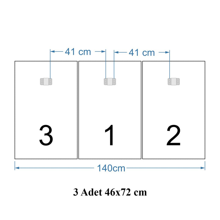 Soyut Renkler Mega Cam Tablo