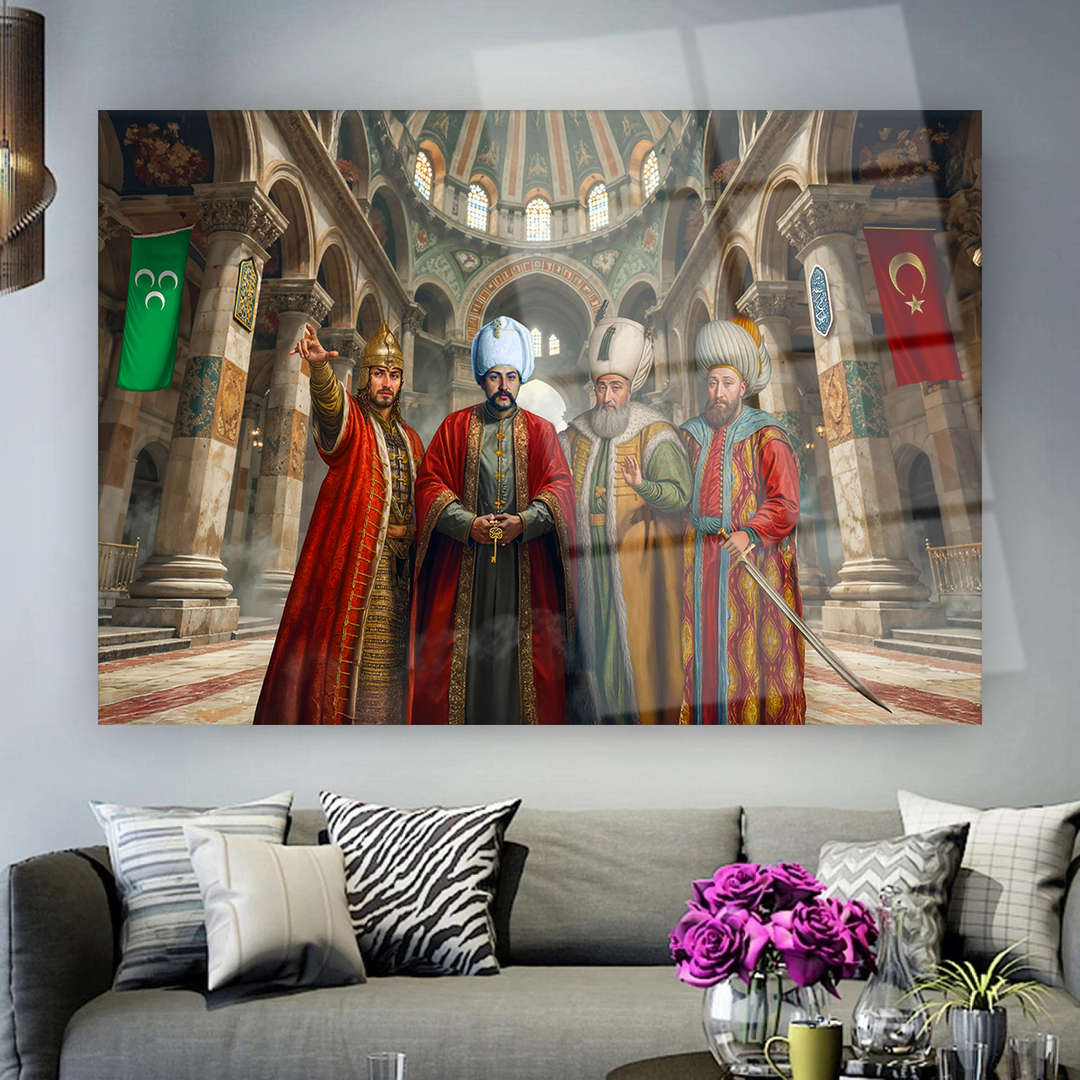 Osmanlı’nın Öncü Sultanları  Cam Tablo