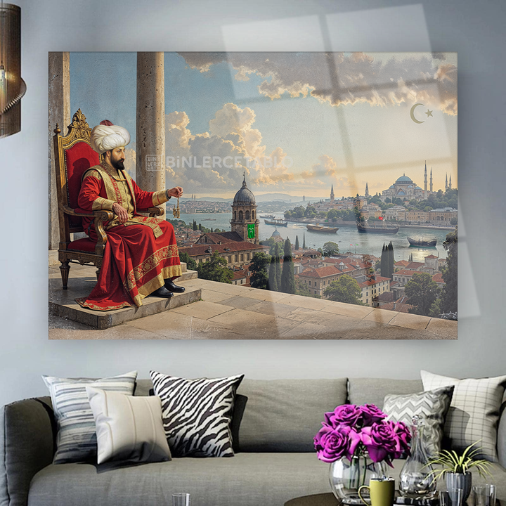 Fatih Sultan Mehmet Taht Cam Tablo