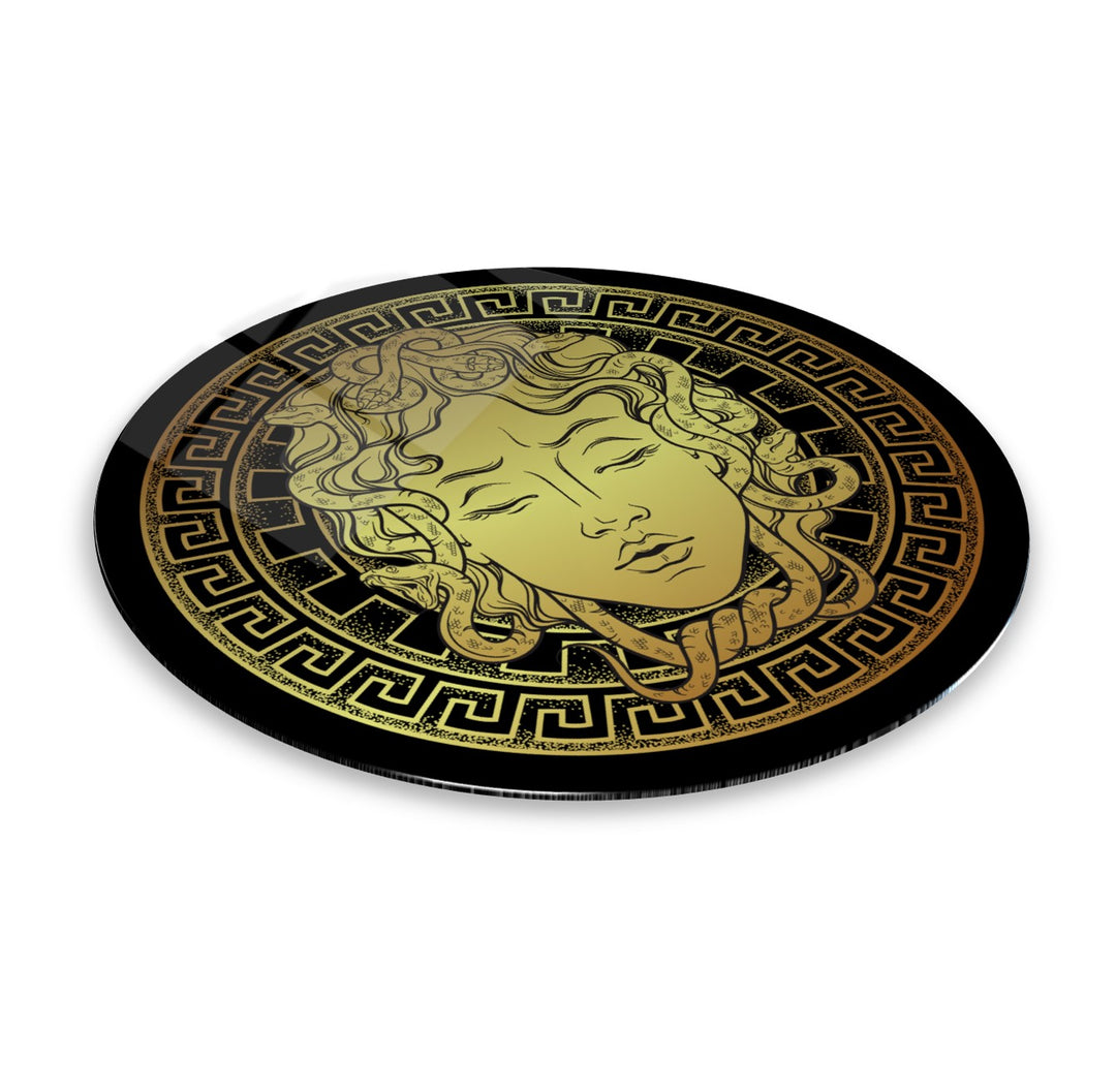Medusa Yuvarlak Cam Tablo