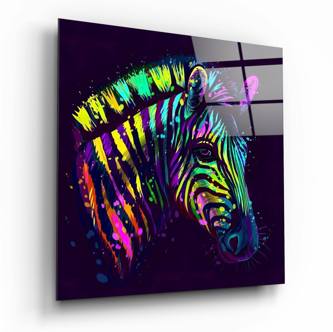 Zebra Kuşağı Cam Tablo
