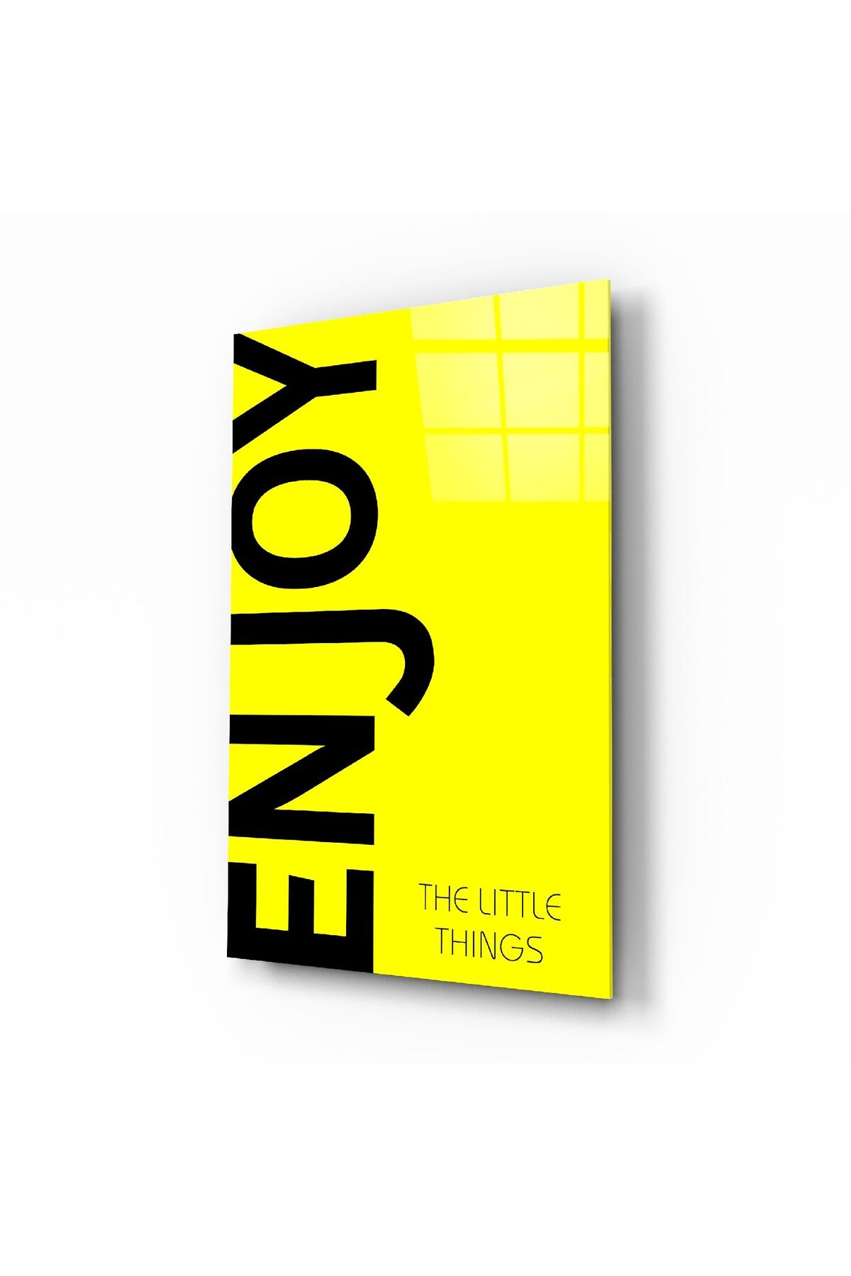 ''Enjoy'' Cam Tablo | Hediyelik, Dekoratif, Ofis, Mutfak
