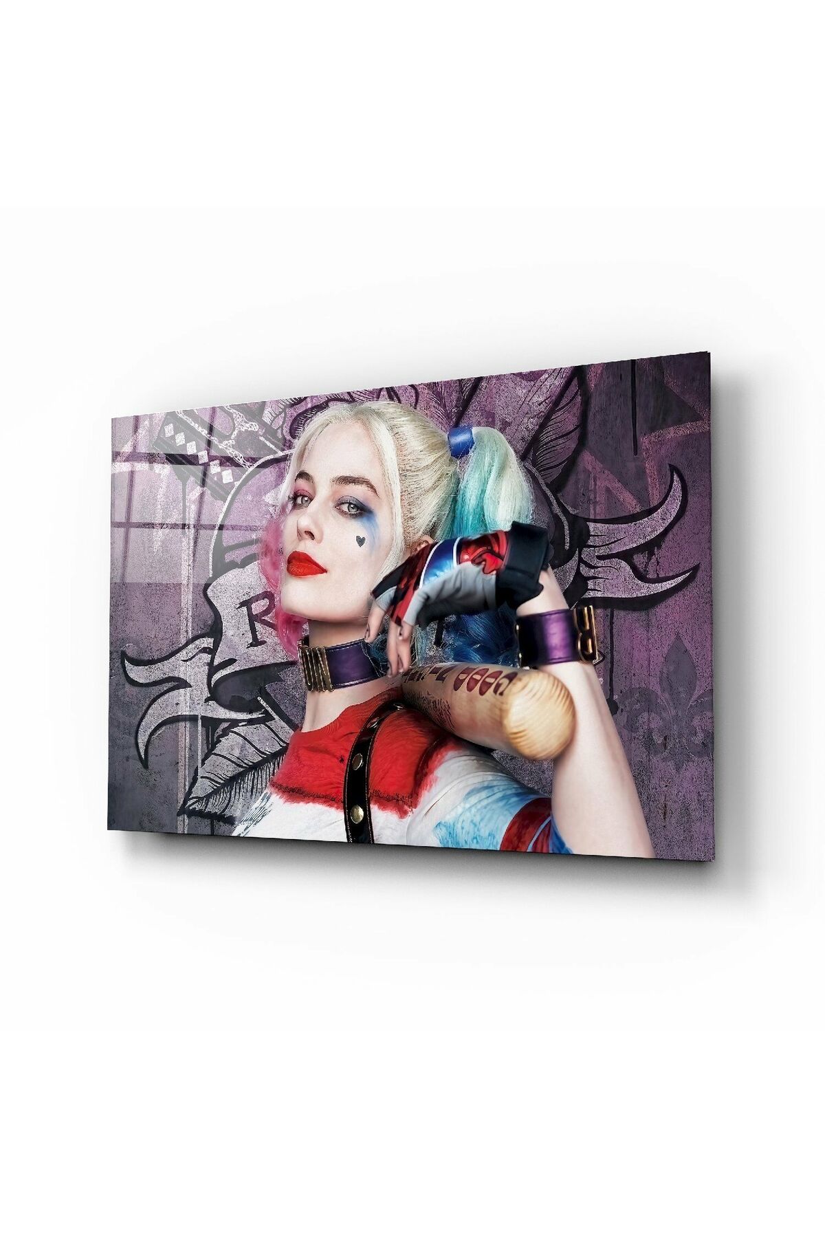 Harley Quinn Cam Tablo No:6062 | Hediyelik, Dekoratif, Ofis, Mutfak