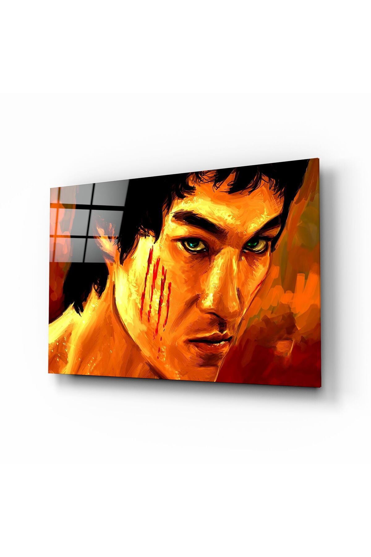 Bruce Lee Cam Tablo | Hediyelik, Dekoratif, Ofis, Mutfak
