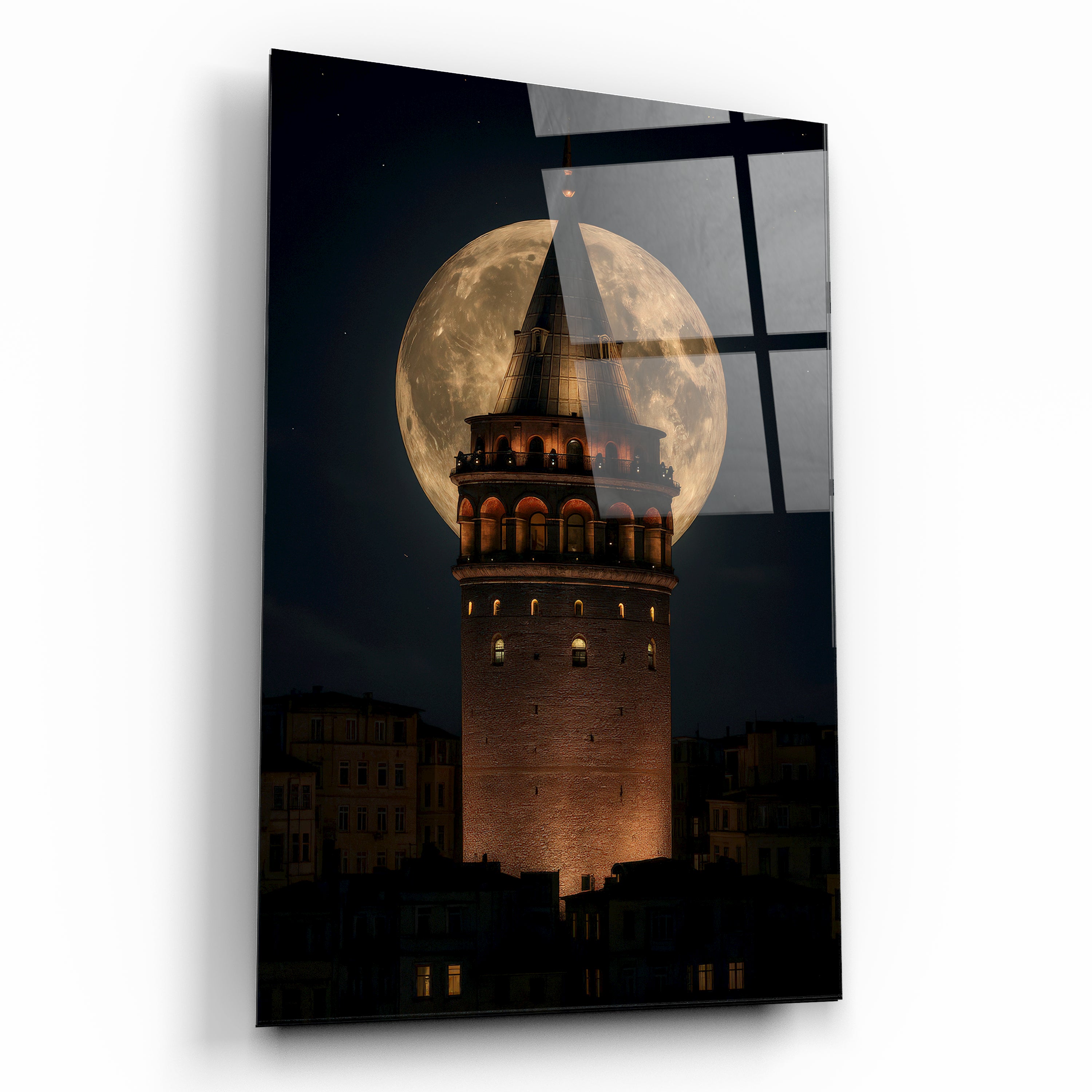 Galata Kulesi Cam Tablo