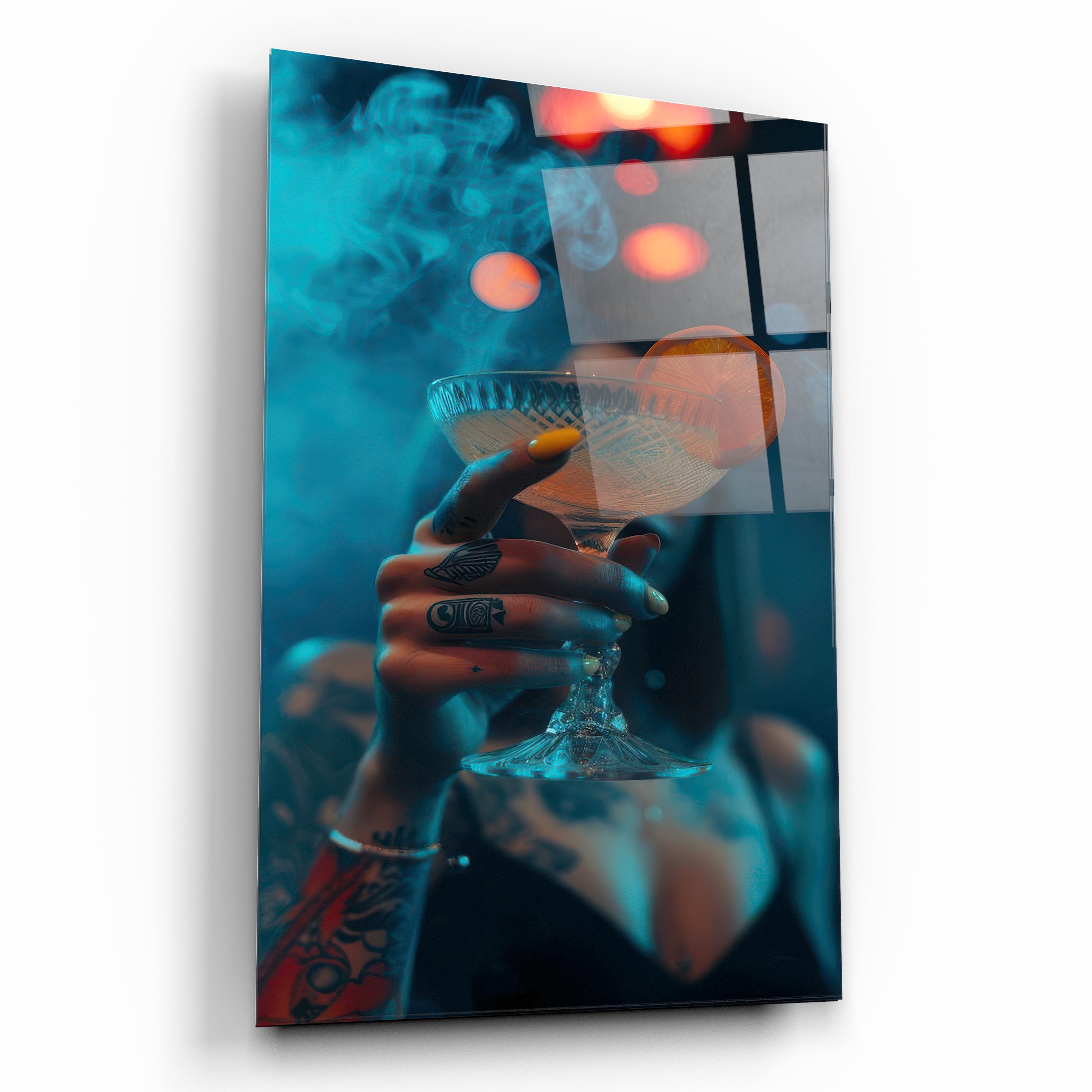 Neon Kadeh Cam Tablo